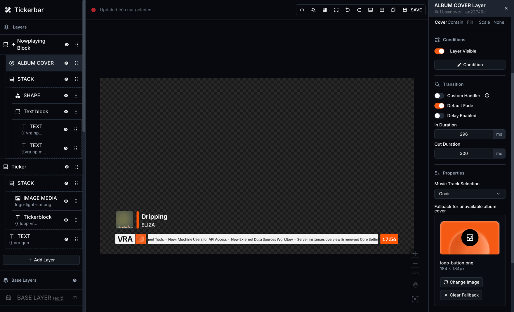 The Visual Designer in VRA Cloud