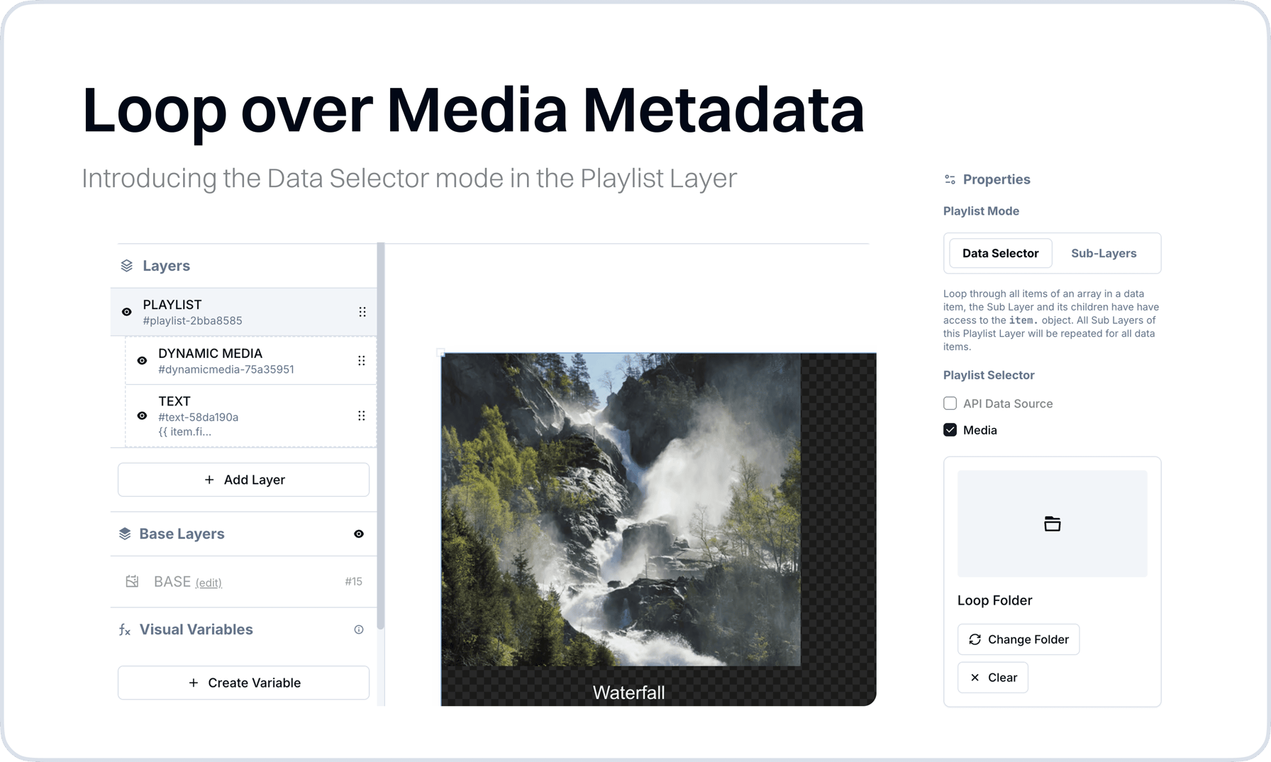 loop-over-media-selection