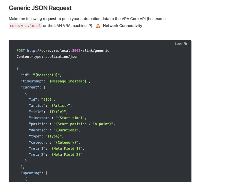 AutomationLink API Connectivity
